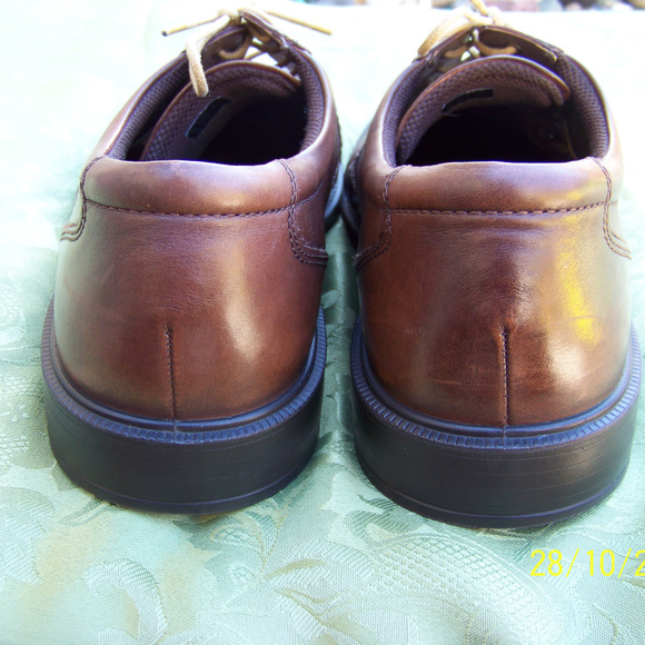 Ecco Atlanta Plain Toe Brown Leather Oxford 46 - Picture 5 of 8